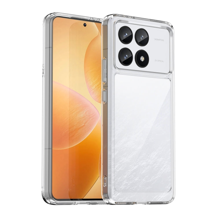 For Xiaomi Redmi K70 Colorful Series Acrylic Hybrid TPU Phone Case(Transparent) - K70 Cases by PMC TechLife | Online Shopping South Africa | PMC TechLife | Buy Now Pay Later Mobicred