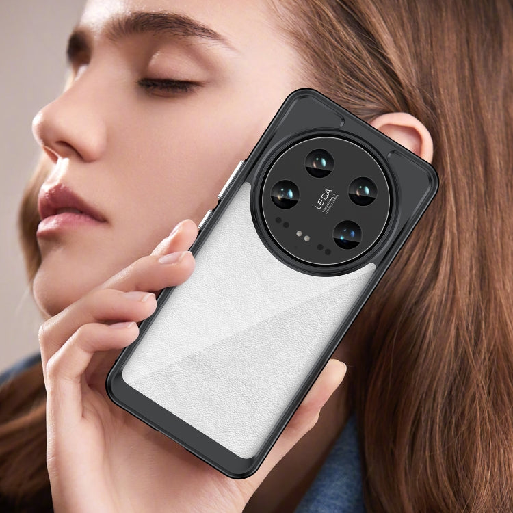 For Xiaomi 14 Ultra Colorful Series Acrylic Hybrid TPU Phone Case(Black) - 14 Ultra Cases by PMC TechLife | Online Shopping South Africa | PMC TechLife | Buy Now Pay Later Mobicred