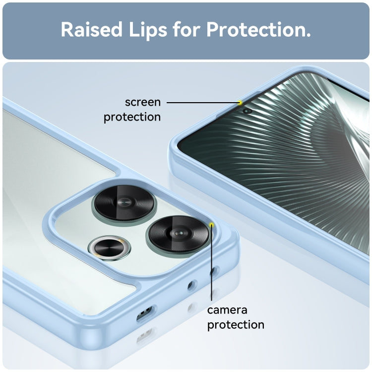 For Xiaomi Redmi Turbo 3 Colorful Series Acrylic Hybrid TPU Phone Case(Blue) - Xiaomi Cases by PMC TechLife | Online Shopping South Africa | PMC TechLife | Buy Now Pay Later Mobicred