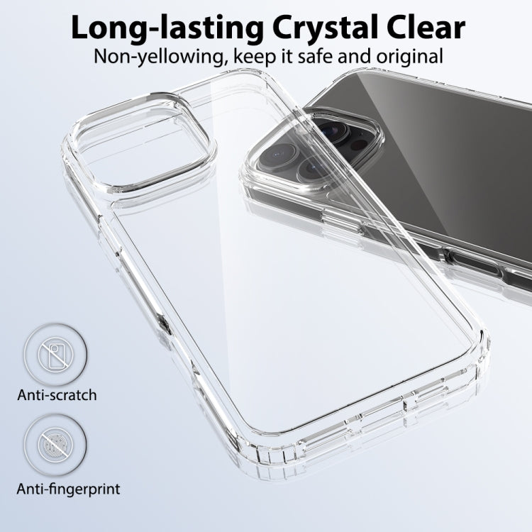 For iPhone 16 Pro Max Scratchproof Acrylic TPU Phone Case(Transparent) - iPhone 16 Pro Max Cases by PMC TechLife | Online Shopping South Africa | PMC TechLife | Buy Now Pay Later Mobicred