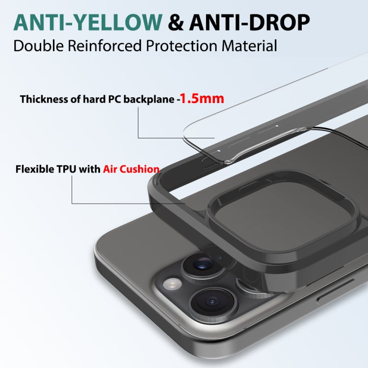 For iPhone 16 Pro Max Scratchproof Acrylic TPU Phone Case(Black) - iPhone 16 Pro Max Cases by PMC TechLife | Online Shopping South Africa | PMC TechLife | Buy Now Pay Later Mobicred