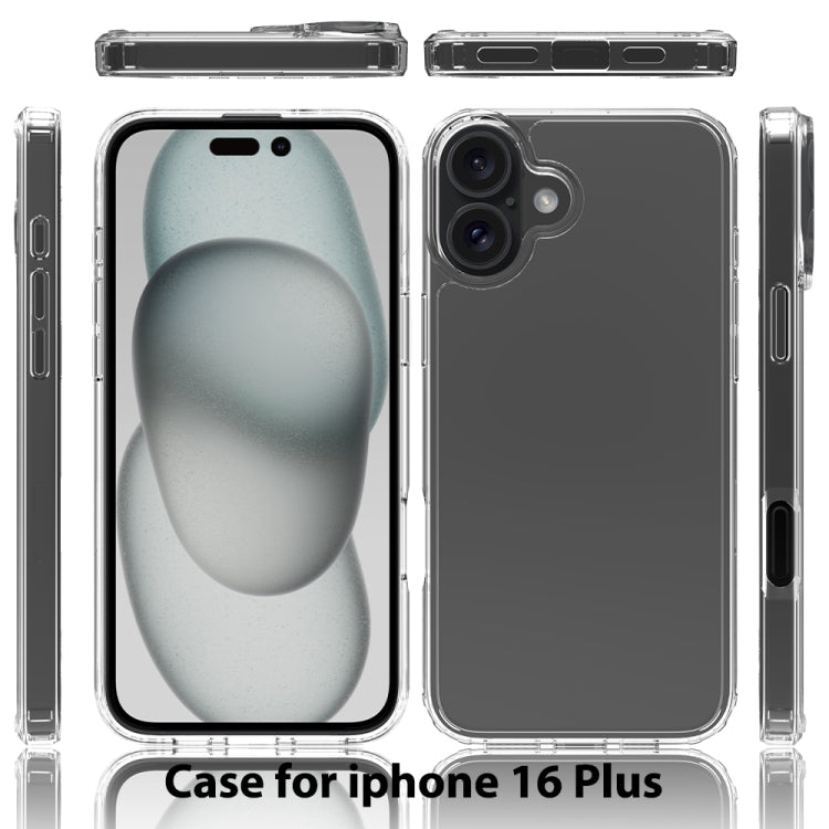 For iPhone 16 Plus Scratchproof Acrylic TPU Phone Case(Transparent) - iPhone 16 Plus Cases by PMC TechLife | Online Shopping South Africa | PMC TechLife | Buy Now Pay Later Mobicred