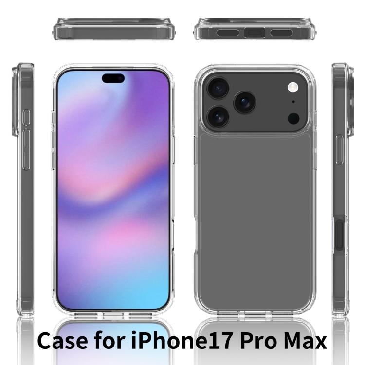 For iPhone 17 Pro Max Scratchproof Acrylic TPU Phone Case(Transparent) - free shipping - PMc TechLife - Order now!