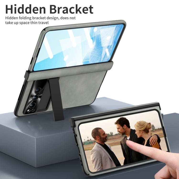 For Google Pixel Fold Napa Texture All-inclusive Phone Case(White) - Google Cases by PMC TechLife | Online Shopping South Africa | PMC TechLife | Buy Now Pay Later Mobicred