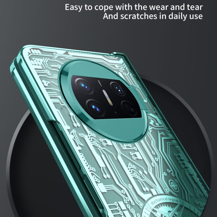 For Huawei Mate X3 Mechanical Legend Integrated Electroplating All-inclusive Phone Case(Silver) - Huawei Cases by PMC TechLife | Online Shopping South Africa | PMC TechLife | Buy Now Pay Later Mobicred