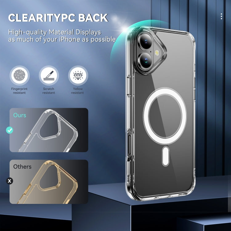 For iPhone 16 Plus MagSafe Clear Acrylic PC +TPU Phone Case(Transparent) - iPhone 16 Plus Cases by PMC TechLife | Online Shopping South Africa | PMC TechLife | Buy Now Pay Later Mobicred