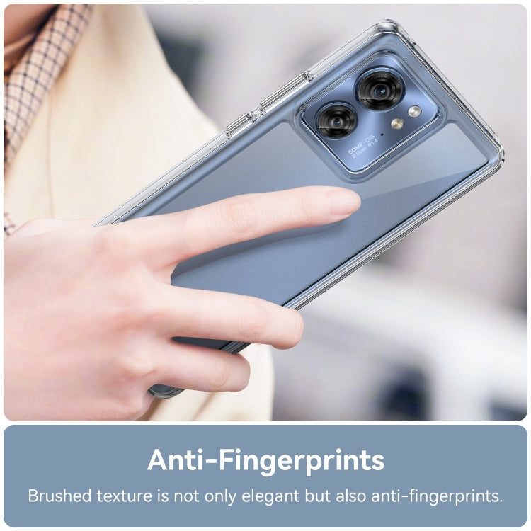 For Motorola Edge 2023 US Colorful Series Acrylic Hybrid TPU Phone Case(Transparent) - Motorola Cases by PMC TechLife | Online Shopping South Africa | PMC TechLife | Buy Now Pay Later Mobicred