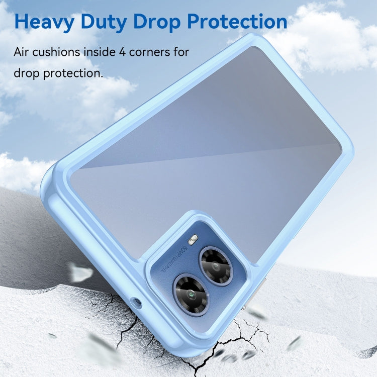 For Motorola Moto G34 Colorful Series Acrylic Hybrid TPU Phone Case(Blue) - free shipping - PMC TechLife - Order now!