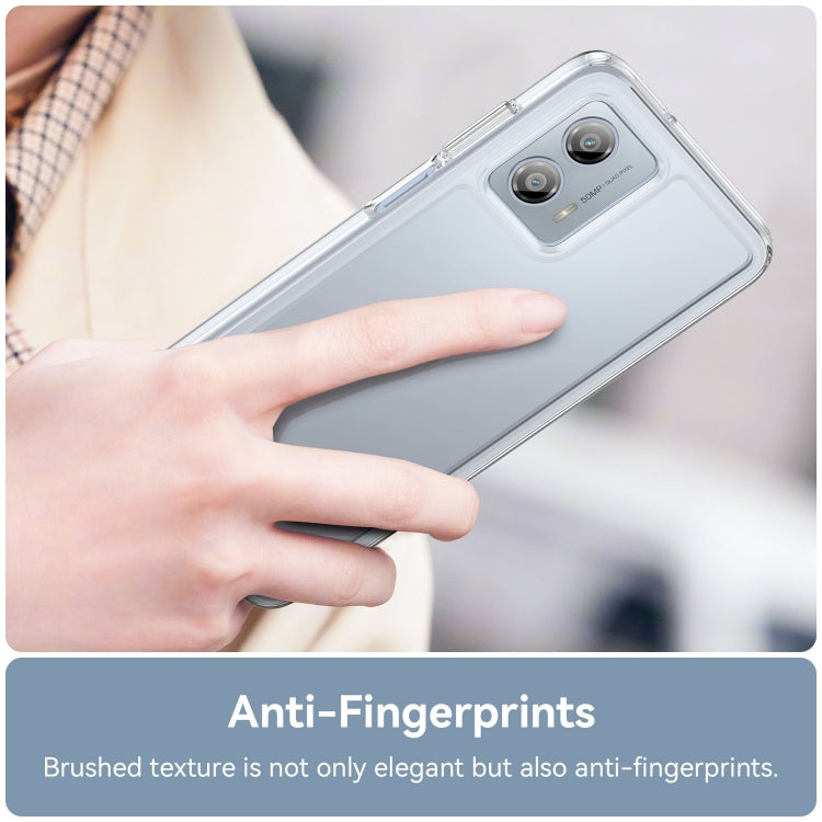 For Motorola Moto G53 5G Colorful Series Acrylic Hybrid TPU Phone Case(Transparent) - Motorola Cases by PMC TechLife | Online Shopping South Africa | PMC TechLife | Buy Now Pay Later Mobicred