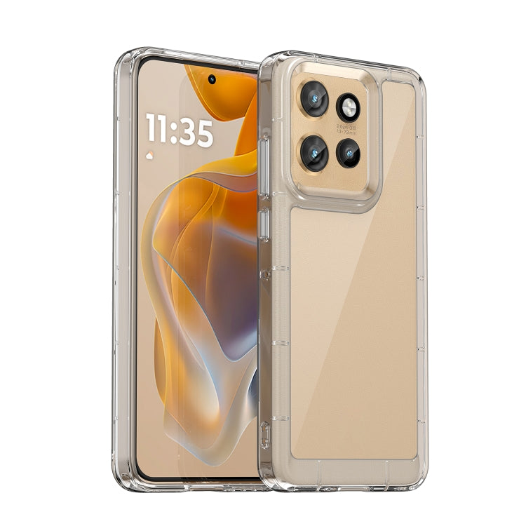 For Motorola Edge 50 Neo Colorful Series Acrylic Hybrid TPU Phone Case(Transparent) - free shipping - PMC TechLife - Order now!