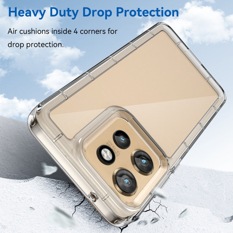 For Motorola Edge 50 Neo Colorful Series Acrylic Hybrid TPU Phone Case(Transparent) - free shipping - PMC TechLife - Order now!