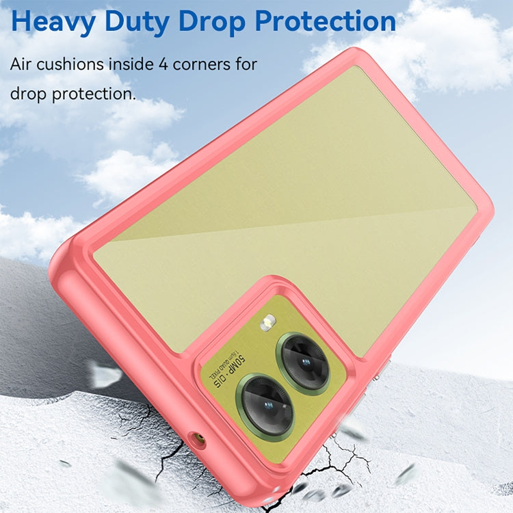 For Motorola S50 Neo Colorful Series Acrylic Hybrid TPU Phone Case(Red) - free shipping - PMC TechLife - Order now!