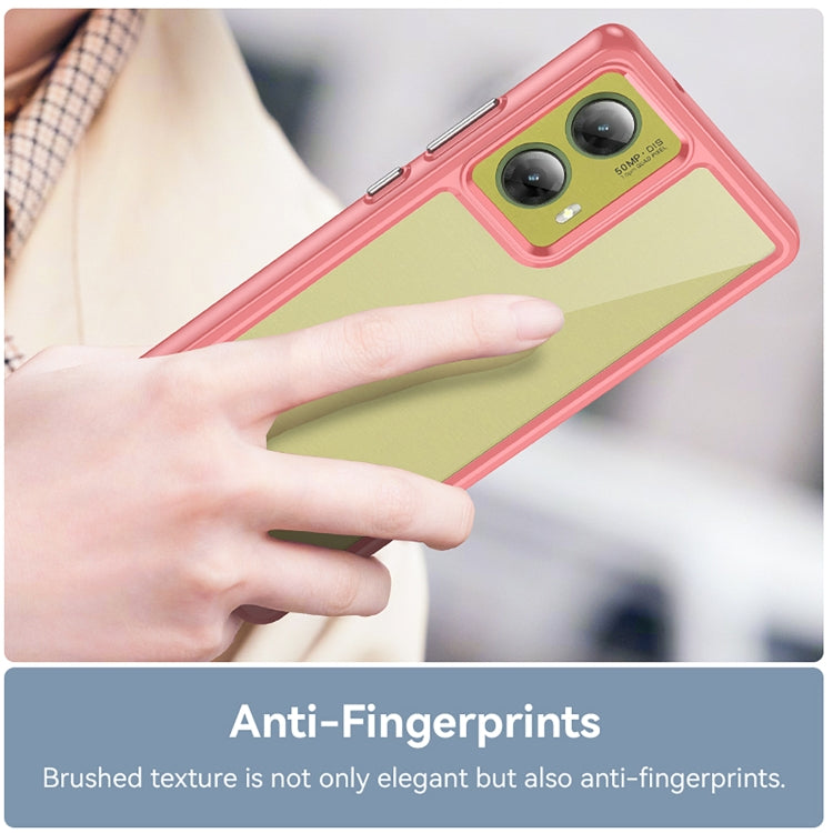 For Motorola S50 Neo Colorful Series Acrylic Hybrid TPU Phone Case(Red) - free shipping - PMC TechLife - Order now!