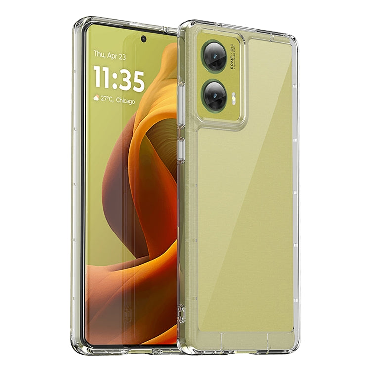 For Motorola S50 Neo Colorful Series Acrylic Hybrid TPU Phone Case(Transparent) - free shipping - PMC TechLife - Order now!