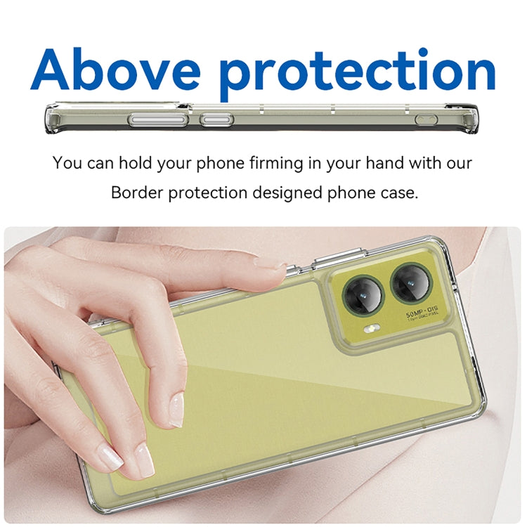 For Motorola S50 Neo Colorful Series Acrylic Hybrid TPU Phone Case(Transparent) - free shipping - PMC TechLife - Order now!