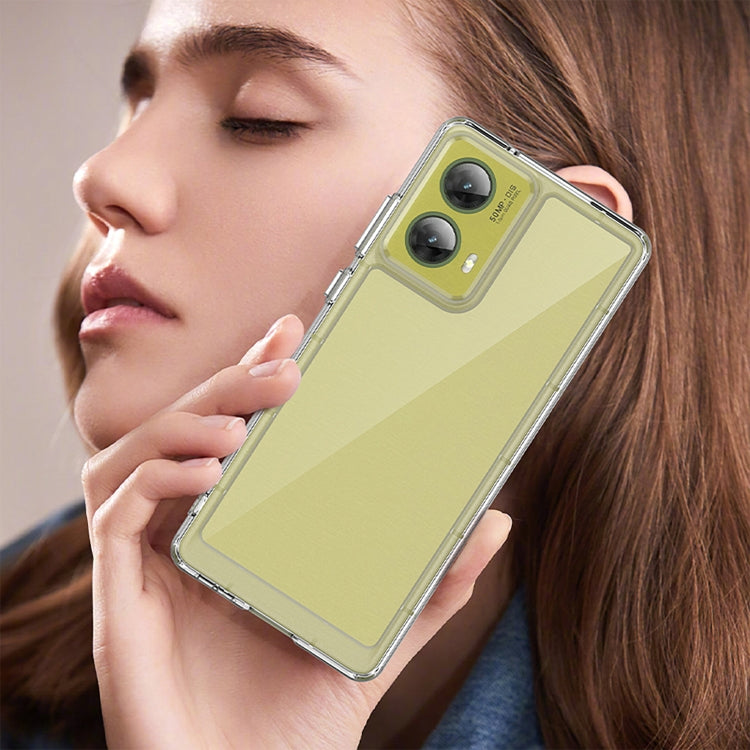 For Motorola S50 Neo Colorful Series Acrylic Hybrid TPU Phone Case(Transparent) - free shipping - PMC TechLife - Order now!