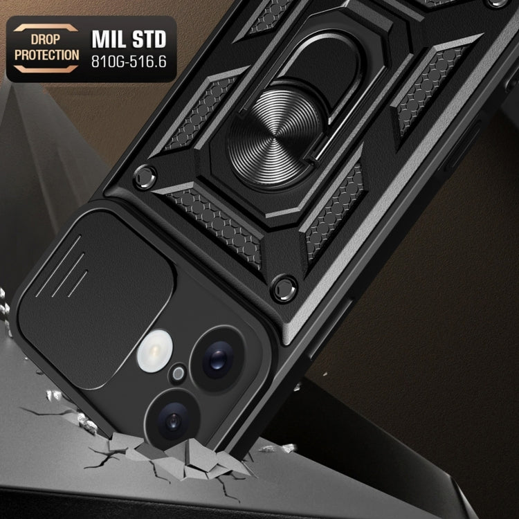 For iPhone 16 Sliding Camera Cover Design TPU+PC Phone Case(Green) - iPhone 16 Cases by PMC TechLife | Online Shopping South Africa | PMC TechLife | Buy Now Pay Later Mobicred