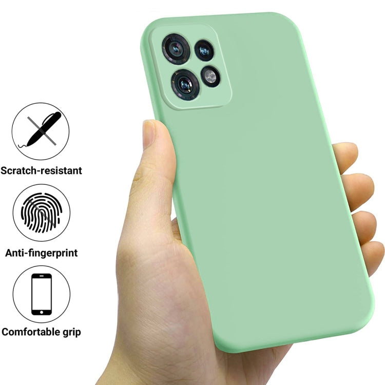 For Motorola Edge 40 Pro/Edge+ 2023/X40 Pure Color Liquid Silicone Shockproof Phone Case(Green) - Motorola Cases by PMC TechLife | Online Shopping South Africa | PMC TechLife | Buy Now Pay Later Mobicred