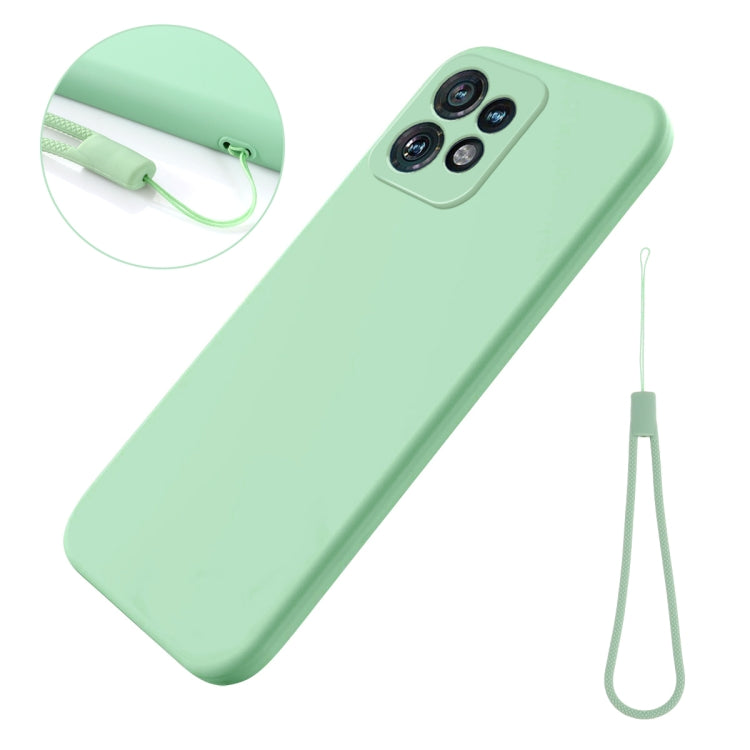For Motorola Edge 40 Pro/Edge+ 2023/X40 Pure Color Liquid Silicone Shockproof Phone Case(Green) - Motorola Cases by PMC TechLife | Online Shopping South Africa | PMC TechLife | Buy Now Pay Later Mobicred