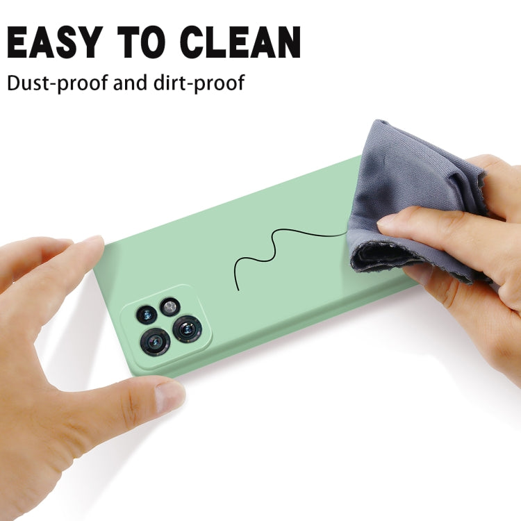 For Motorola Edge 40 Pro/Edge+ 2023/X40 Pure Color Liquid Silicone Shockproof Phone Case(Green) - Motorola Cases by PMC TechLife | Online Shopping South Africa | PMC TechLife | Buy Now Pay Later Mobicred