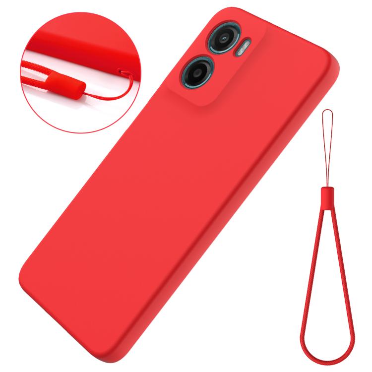 For Motorola Moto G05 / E15 Solid Color Liquid Silicone Dropproof Full Coverage Phone Case(Red) - free shipping - PMC TechLife - Order now!