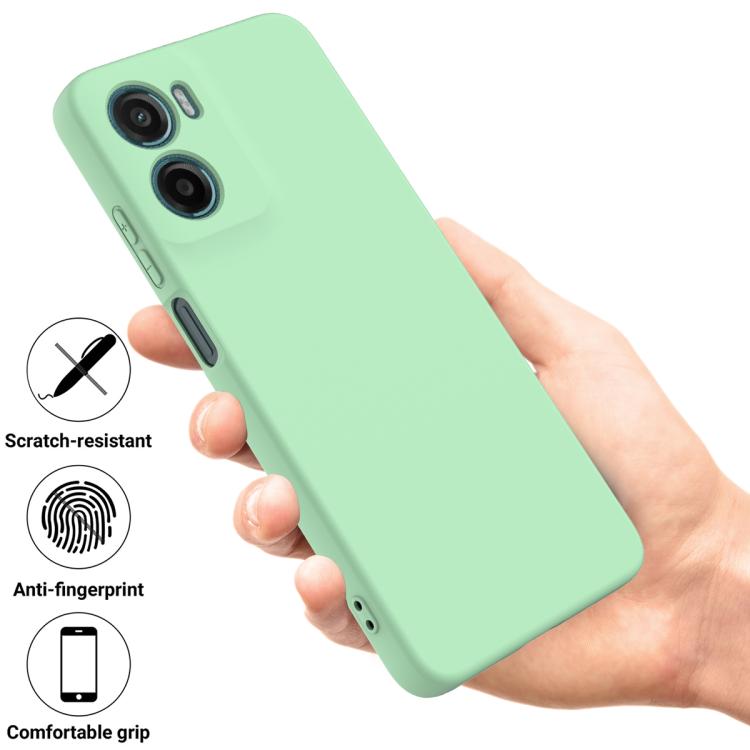 For Motorola Moto G05 / E15 Solid Color Liquid Silicone Dropproof Full Coverage Phone Case(Green) - free shipping - PMC TechLife - Order now!