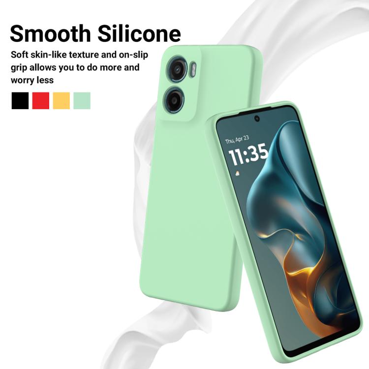 For Motorola Moto G05 / E15 Solid Color Liquid Silicone Dropproof Full Coverage Phone Case(Green) - free shipping - PMC TechLife - Order now!
