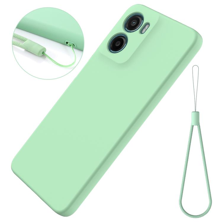 For Motorola Moto G05 / E15 Solid Color Liquid Silicone Dropproof Full Coverage Phone Case(Green) - free shipping - PMC TechLife - Order now!