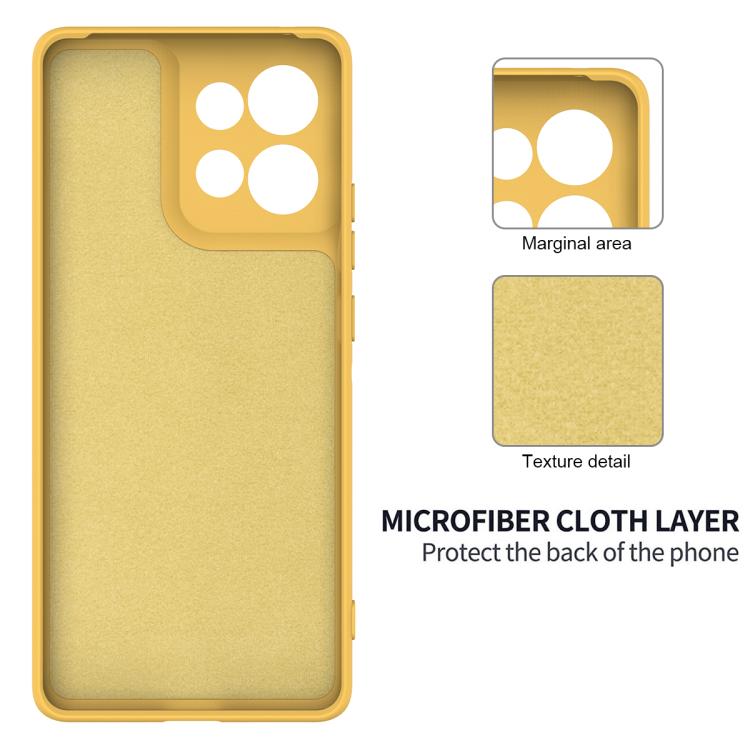 For Motorola Moto G15 Solid Color Liquid Silicone Dropproof Full Coverage Phone Case(Yellow) - free shipping - PMC TechLife - Order now!