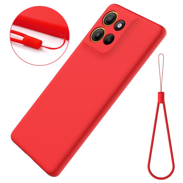 For Motorola Moto G15 Solid Color Liquid Silicone Dropproof Full Coverage Phone Case(Red) - free shipping - PMC TechLife - Order now!