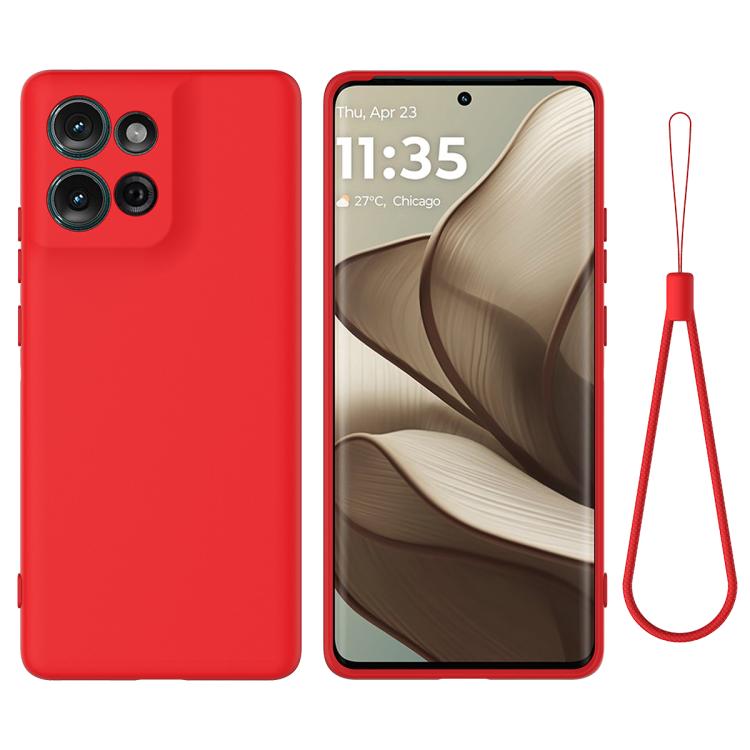 For Motorola Moto G 2025 Solid Color Liquid Silicone Dropproof Full Coverage Phone Case(Red) - free shipping - PMC TechLife - Order now!