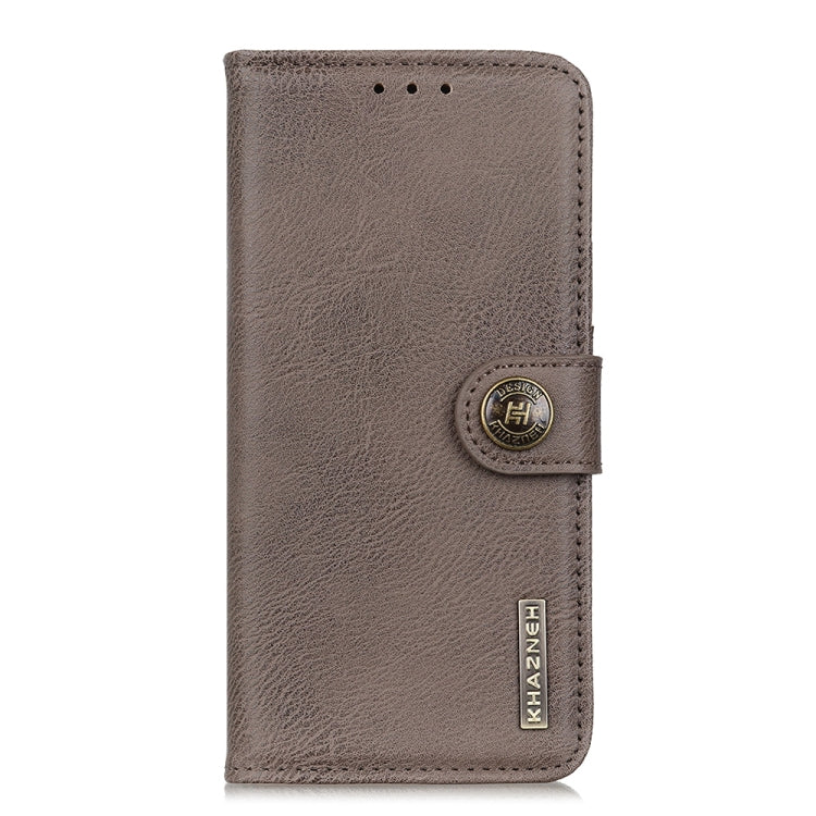 For Xiaomi 14 Pro KHAZNEH Cowhide Texture Flip Leather Phone Case(Khaki) - 14 Pro Cases by PMC TechLife | Online Shopping South Africa | PMC TechLife | Buy Now Pay Later Mobicred