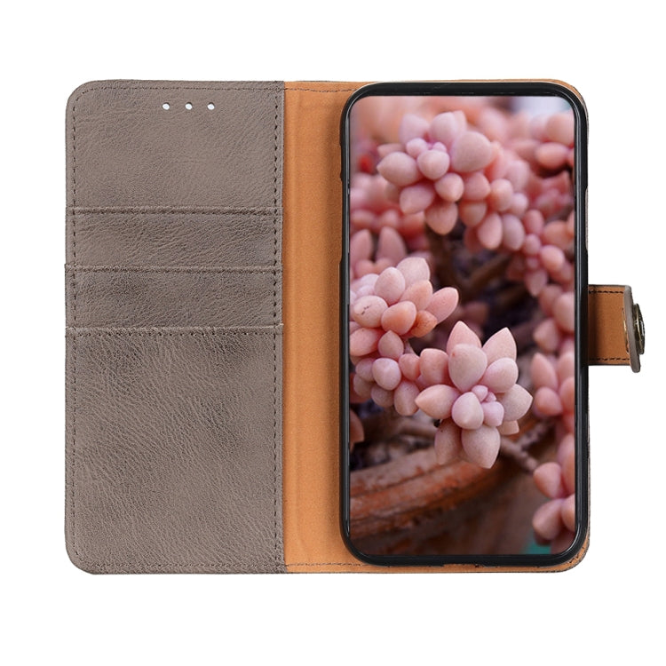 For Xiaomi 14 Pro KHAZNEH Cowhide Texture Flip Leather Phone Case(Khaki) - 14 Pro Cases by PMC TechLife | Online Shopping South Africa | PMC TechLife | Buy Now Pay Later Mobicred