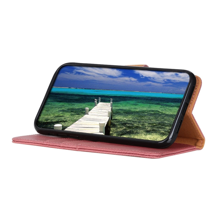 For Xiaomi Redmi Note 13 Pro 4G/Poco M6 Pro 4G KHAZNEH Cowhide Texture Flip Leather Phone Case(Pink) - Note 13 Pro Cases by PMC TechLife | Online Shopping South Africa | PMC TechLife | Buy Now Pay Later Mobicred
