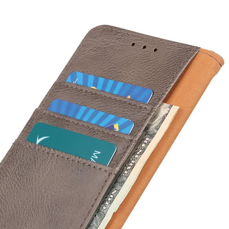 For Xiaomi 14 Ultra KHAZNEH Cowhide Texture Flip Leather Phone Case(Khaki) - 14 Ultra Cases by PMC TechLife | Online Shopping South Africa | PMC TechLife | Buy Now Pay Later Mobicred