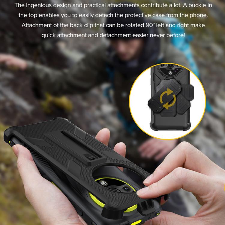 For Ulefone Armor X31 / X31 Pro Ulefone Back Clip Phone Case with Carabiner(Black) - free shipping - PMC TechLife - Order now!