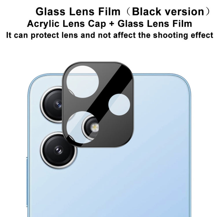 For Xiaomi Redmi 12 5G Global/Note 12R 5G imak High Definition Integrated Glass Lens Film Black Version - For Xiaomi by imak | Online Shopping South Africa | PMC TechLife | Buy Now Pay Later Mobicred