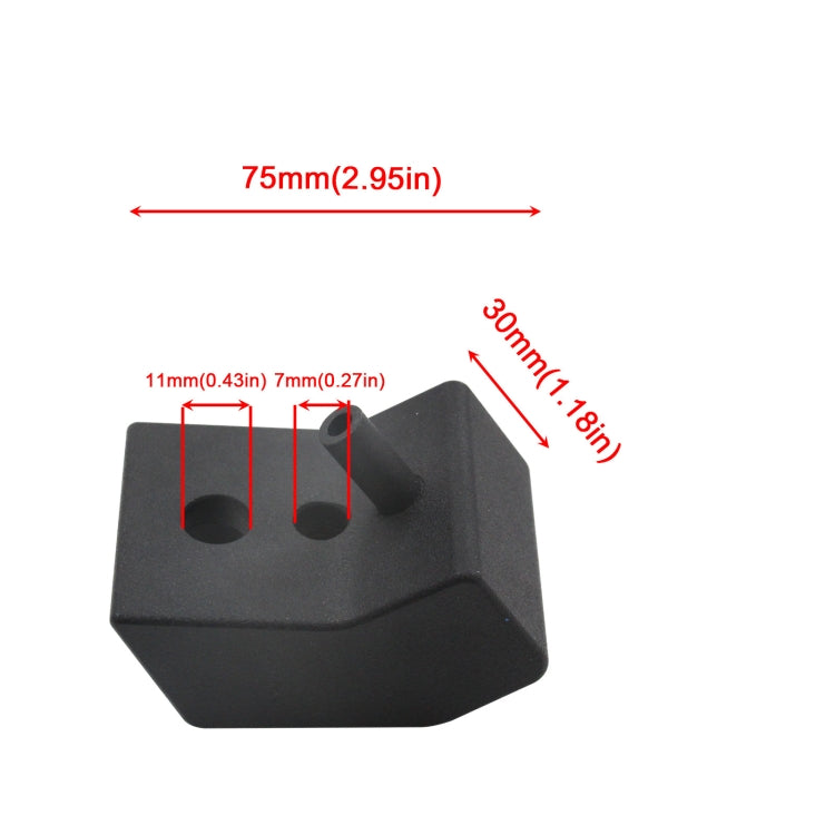 For Toyota Tacoma Car 1.25 inch Front Riser Seat Spacers Jackers Lift Kit(Black) - Seat Accessories by PMC TechLife | Online Shopping South Africa | PMC TechLife | Buy Now Pay Later Mobicred