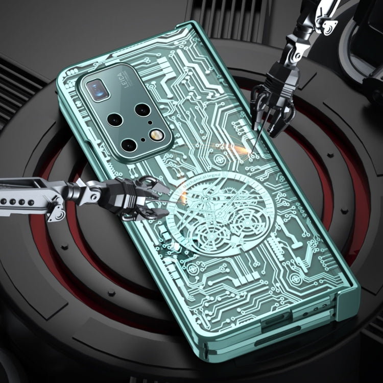 For Huawei Mate X2 Mechanical Legend Integrated Electroplating All-inclusive Phone Case(Green) - Huawei Cases by PMC TechLife | Online Shopping South Africa | PMC TechLife | Buy Now Pay Later Mobicred