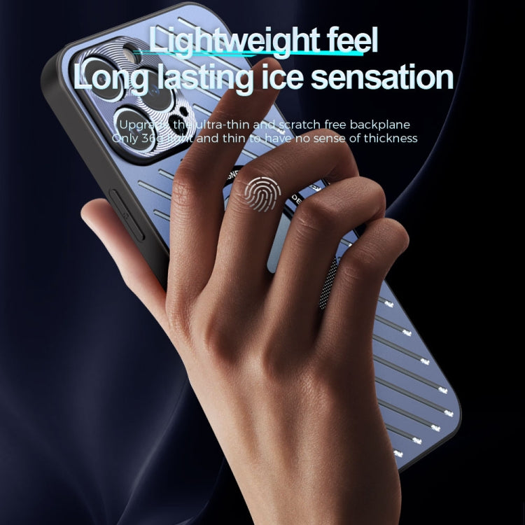 For iPhone 14 Plus R-JUST RJ57 CD Pattern MagSafe Cooling Phone Case(Silver) - iPhone 14 Plus Cases by R-JUST | Online Shopping South Africa | PMC TechLife