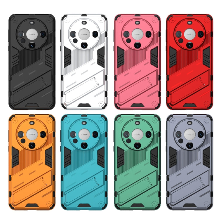 For Huawei Mate 60 Punk Armor 2 in 1 PC + TPU Phone Case with Holder(Blue) - Huawei Cases by PMC TechLife | Online Shopping South Africa | PMC TechLife | Buy Now Pay Later Mobicred