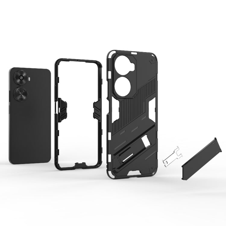 For Huawei nova 11 SE Punk Armor 2 in 1 PC + TPU Phone Case with Holder(Green) - Huawei Cases by PMC TechLife | Online Shopping South Africa | PMC TechLife | Buy Now Pay Later Mobicred