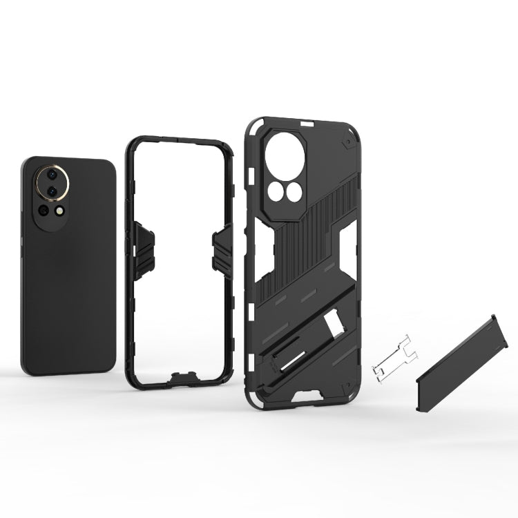 For Huawei nova 12 5G Punk Armor 2 in 1 PC + TPU Phone Case with Holder(Green) - free shipping - PMC TechLife - Order now!