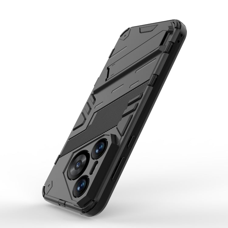 For Huawei Pura 70 Punk Armor 2 in 1 PC + TPU Phone Case with Holder(Black) - Huawei Cases by PMC TechLife | Online Shopping South Africa | PMC TechLife | Buy Now Pay Later Mobicred