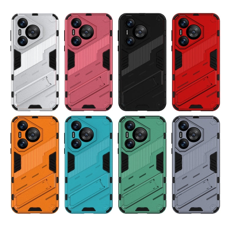 For Huawei Pura 70 Punk Armor 2 in 1 PC + TPU Phone Case with Holder(Orange) - Huawei Cases by PMC TechLife | Online Shopping South Africa | PMC TechLife | Buy Now Pay Later Mobicred