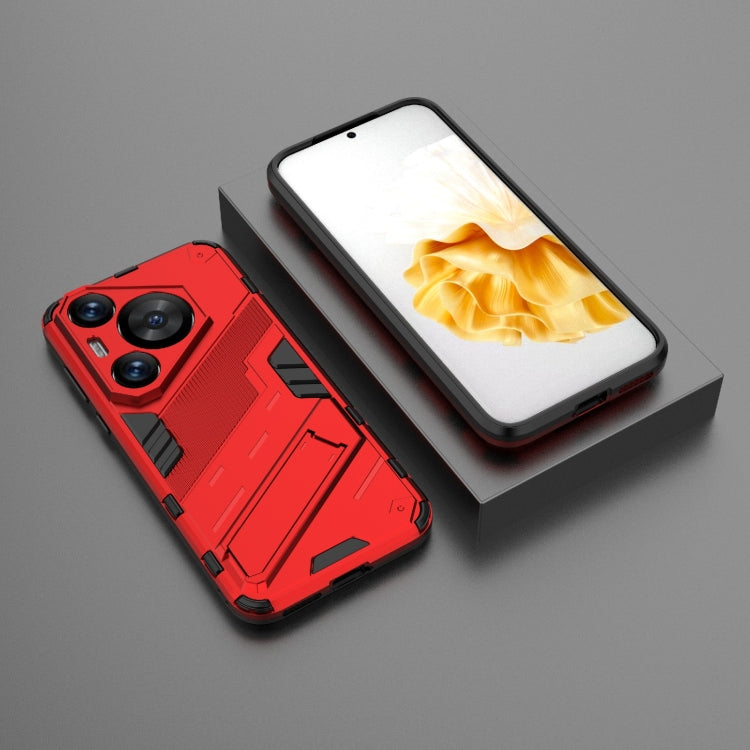 For Huawei Pura 70 Pro / 70 Pro+ Punk Armor 2 in 1 PC + TPU Phone Case with Holder(Red) - free shipping - PMC TechLife - Order now!
