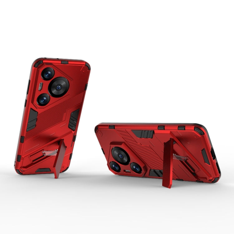 For Huawei Pura 70 Pro / 70 Pro+ Punk Armor 2 in 1 PC + TPU Phone Case with Holder(Red) - free shipping - PMC TechLife - Order now!