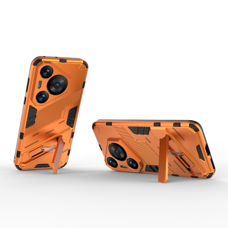 For Huawei Pura 70 Pro / 70 Pro+ Punk Armor 2 in 1 PC + TPU Phone Case with Holder(Orange) - free shipping - PMC TechLife - Order now!