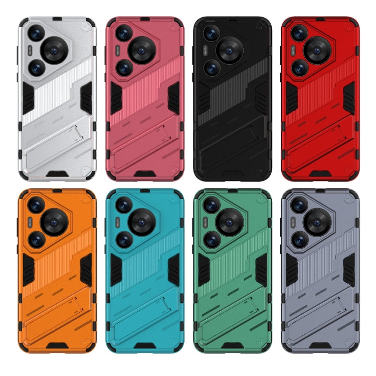 For Huawei Pura 70 Pro / 70 Pro+ Punk Armor 2 in 1 PC + TPU Phone Case with Holder(Orange) - free shipping - PMC TechLife - Order now!