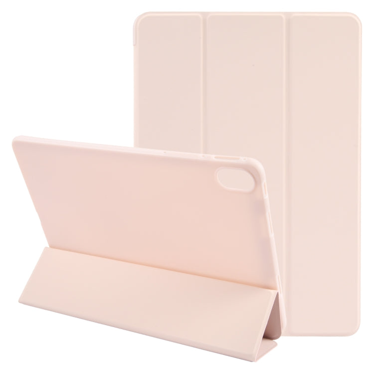 For Huawei MatePad Air 11.5 GEBEI 3-folding Holder Shockproof Flip Leather Tablet Case(Pink) - free shipping - PMc TechLife - Order now!